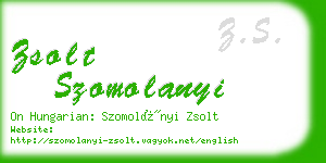 zsolt szomolanyi business card